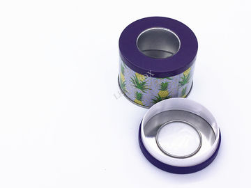 China Metal Candy Tin Can Custom Logo Printing And Embossings D65x50mm supplier