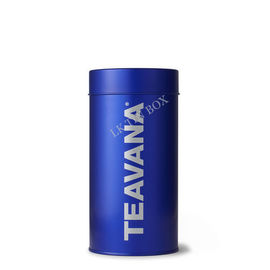 China Round Cylinder Printed Candy Tin Can For Cafe / Loose Tea , Metal Candy Tins supplier