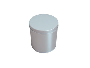 China Decorative Vintage Tea Canisters , Round Tin Containers For Green Tea Salt Packaging supplier
