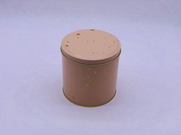 China Fashionable Cylindrical Round Tin Box , CMYK Color Tin Packaging Box supplier