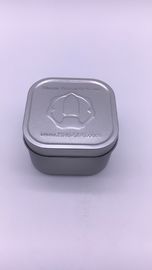 China Medical Storage Square Tin Box For Health Product CYMK Color supplier