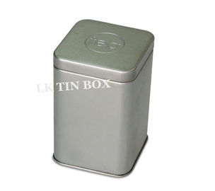 China Airtighted Metal Plug Lid Square Tin box for Herbal Tea Storage supplier