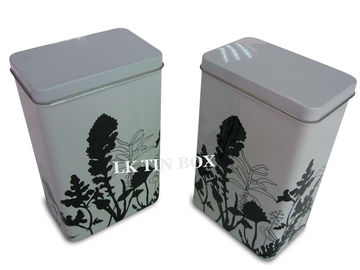 China Wheat Flour Powder Rectangular Tin Box Storage With Metal Knob supplier