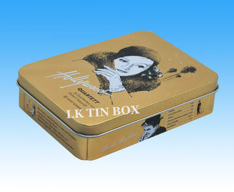 China Large Hinged Rectangular Tin Box Cake Biscuit Chocolate Cookies Tin Box supplier