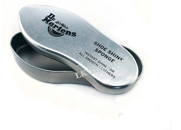 China Doc Marten Odd Metal Tin Box With Sponge Shoe Polish Metal Storage Tins supplier