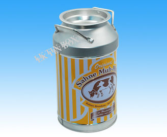 China D84 Milk Bottle Shaped Metal Tin Packaging Box Storage For Christmas Holiday supplier