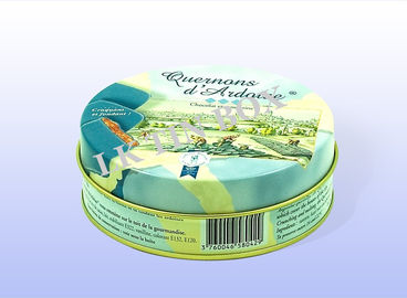 China Small Round Tin Box Drink Coasters Custom Logo 95x25 mm 4colors Print supplier