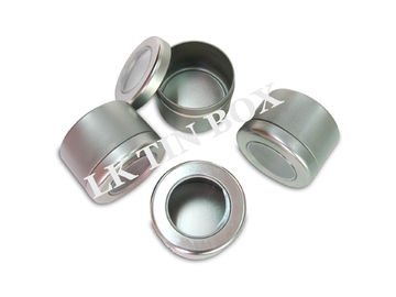 China Custom Small Round Tin Containers For Candy Mint Sugar , Round Metal Spice Tins supplier