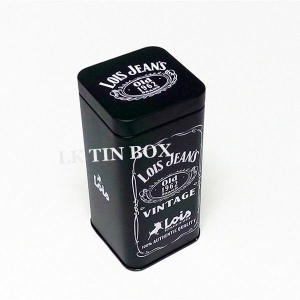 square metal spice containers