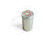 Round Small Metal Airtight Green Loose Tea Tin Box With Aluminum Knob Inner Lid supplier