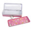 2 Layers Rectangular Metal Pencil Tin Box For School Kids With Lock And Embossing supplier