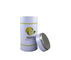Silver Round Matcha Powder Dry Lemon Slice Tin Box , Dry Dates Powder Storage Tin Container supplier