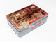 Hinged Lid Rectangular Tin Box 3D Emboss Anzac For Biscuit Storage Container supplier
