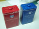 Wheat Flour Powder Rectangular Tin Box Storage With Metal Knob supplier