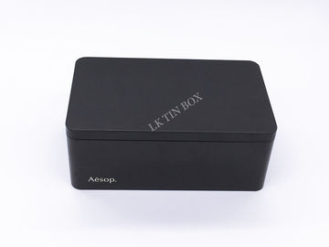 China Health Care Rectangular Tin Box , Personalized Tin Cans With Embossing And Ps Tray supplier