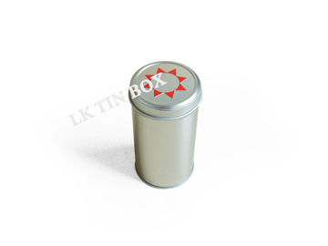 China Round Small Metal Airtight Green Loose Tea Tin Box With Aluminum Knob Inner Lid supplier