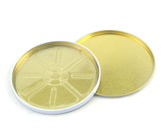 China Cd Dvd Round Tin Box Packaging Embossing And Zipper For 45pcs supplier