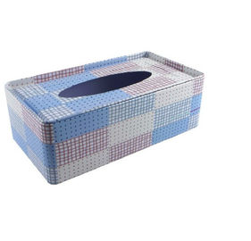 China 0.23mm Thickness Holiday Metal Tin Box , Customized Color Tissue Tin Box supplier