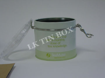 China 90g Adagio Airtight Lid Tea Tin Box Metal Tinplate Material Clear Varnish supplier