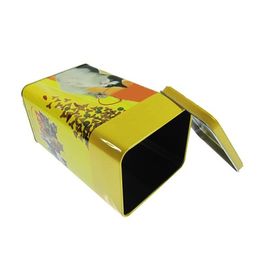 China Vintage Tin Boxes Rectangular Tin Box Decorative Tin Boxes Tin Bread Box Round Tin Can supplier