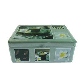 China Square Tea Tin Box Tea Storage Tins Vintage Tea Tins Tinplate Pack Metal Box Tea Tin supplier