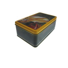 China 192 x 121 x 68mm Metal Soap Tin Box Large Rectangular Customized Tea Cannister supplier