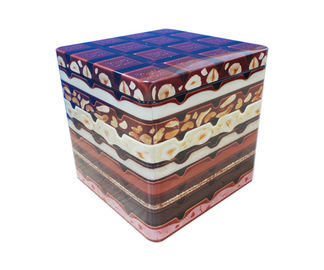 China Square Food Tin Box  Containers For Holiday Collection supplier