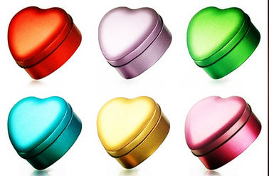 China Sweet Heart Gift Tin Box With Diamond For Chocolate/Candy/Tea supplier