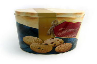 China Food Grade Round Tin Boxes For Cookies For Food And Gift Packaging supplier