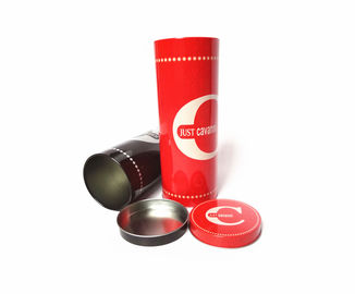 China Cylinder 750ml Red Wine Tin Box Wine Bottle Tin Packaging With Embossing supplier