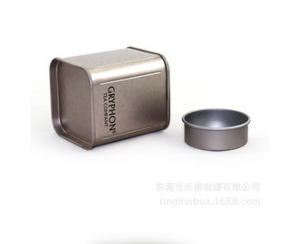 China Spice Cookie Custom Printed Small Rectangular Gift Mint New Tea Metal Tin Box With Round Cap supplier