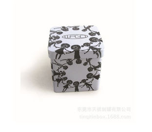 China Food Grade Packaging Rectangular Tin Box With Customized Printed For  Tea supplier