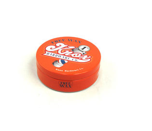 China Small Cosmetic Metal Round Tin Box Tin Can For Car Wax Shoe Wax Packaging supplier