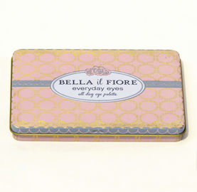China Lovely Rectangular Tin Box containers Makeup Eye Shadow Palette supplier