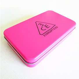China Customized empty rectangular metal tins box for candy / mint / pill supplier