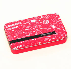 China Cosmetic Rectangular Tin Box ,  Metal Container Box 150*92*30H mm supplier