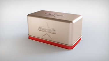 China FDA BV Embossed Rectangular Cigarette Tin Box With Logo Customized supplier
