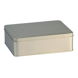 China Child Resistant Rectangular Tin Box With Printed And Embossed Logo supplier