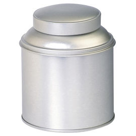 China Custom Hinged Lid Metal Tin Box / Round Tin Container Glossy Varnish supplier