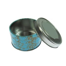 China Custom Printed Round Child Resistant Pre-Roll Metal Tin Box For Medical Package supplier