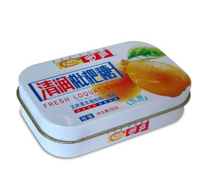 China Seamless Rectangulare Metal Tin box for Candy and Mint and Gift cards packaging supplier
