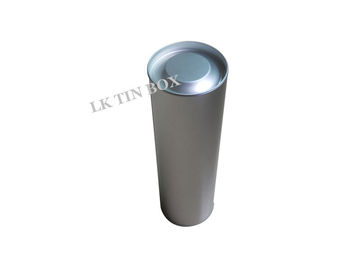 China Russia Cylinder Vodka Gift Tin Box / Wine Bottle Tin With Plug In Airtight Lid supplier