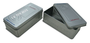 China Custom Printed and Embossed Rectangular Tin Box Stackable For Tools And Gifts supplier