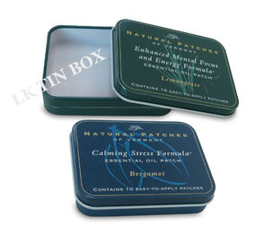 China Candy Mint Rectangle Tin Box Packaging Gift Set , Rectangular Tin Cans supplier