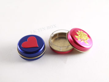 China Lunch Storage Round Small Tin Boxes / Tin Box Pokemon For Lip Balm Packaging supplier
