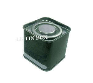 China 55mm Metal Square Tin Box  Spice / Tea Canister Storage FDA SGS LFGB supplier