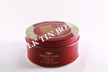 China Printed Mini Round Metal Tin Box With Clear PVC Window , Cookie Tin Can supplier