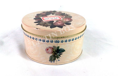 China Custom Large Round Tin Box Packaging Christmas Gift Cookie Storage supplier