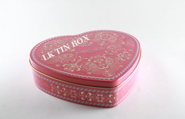 China Mor Pink Candy Tin Can For Christimas Holiday , Metal Candy Box LFGB supplier