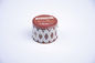 Empty Gift Round Tin Box With Plug Lid , Tea Coffee Pack Round Cookie Tins supplier